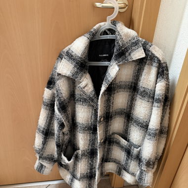 Manteau à carreaux Pull&Bear