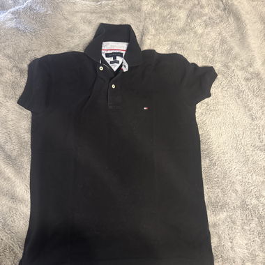 Polo nero Tommy Hilfiger