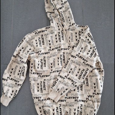 Kaputzenpulli Kleid, Missguided x Playboy, Gr. S/M