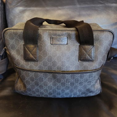 Sac Gucci noir homme/femme – Authentique, toile GG