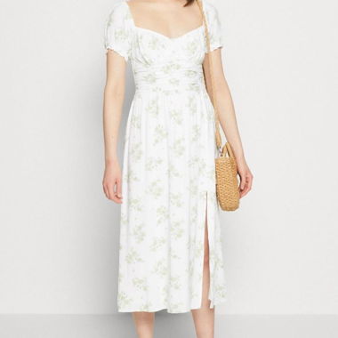 Vestito midi con stampa floreale