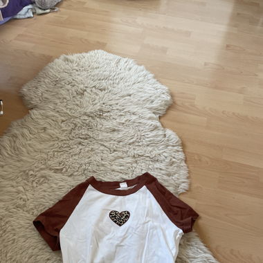 Crop top Leopard cœur 