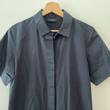 COS Navy Shirt Dress