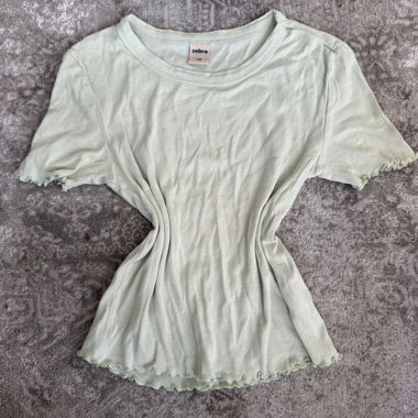 T-shirt verde chiaro Zebra XS