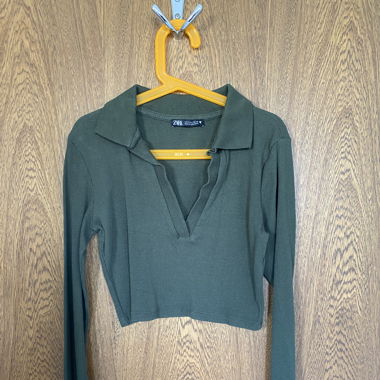 Langarmshirt mit Kragen