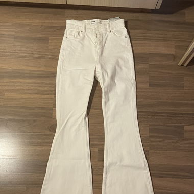 Pantalon patte d’éléphant blanc 