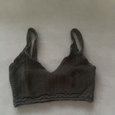 Black Crop Top with Neckline