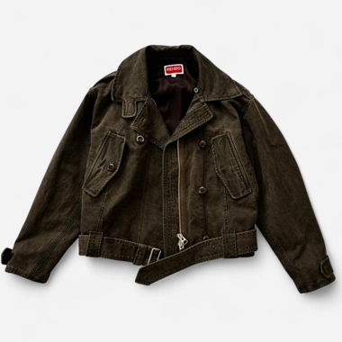 Kenzo Kunstpelz Cropped-Bomberjacke