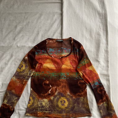 Y2K Vintage Summer Mesh Top