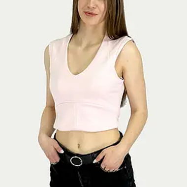 Rosa Pull&Bear Crop Top Weste gr.S/M