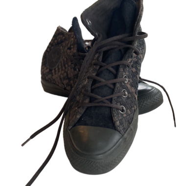 Baskets montantes Converse à carreaux, taille 39 