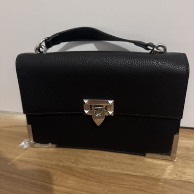 Structured Black Handbag