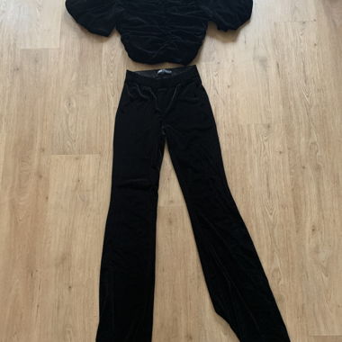 Zara Velvet Top and Trousers Set