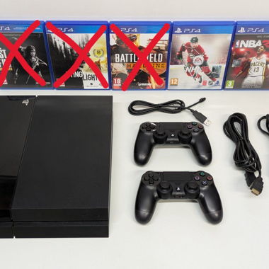 Sony PlayStation 4, 2 Controller, 3 Games