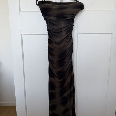 Long ZARA dress - black/kaki