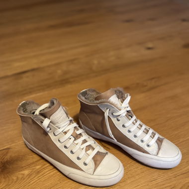 Candice Cooper Sneaker gefüttert Gr. 38,5 braun 