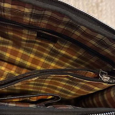 Borsa nera per laptop con tracolla