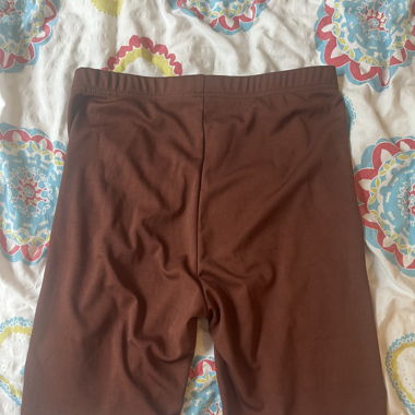 Brown biker shorts