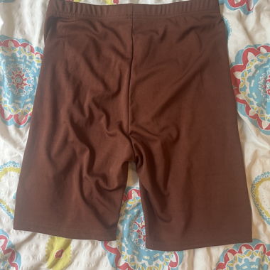 Brown biker shorts