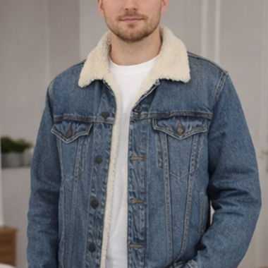 Giacca di jeans imbottita