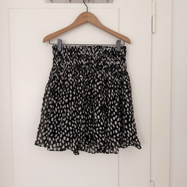 Jupe ba&sh à pois noire et blanche