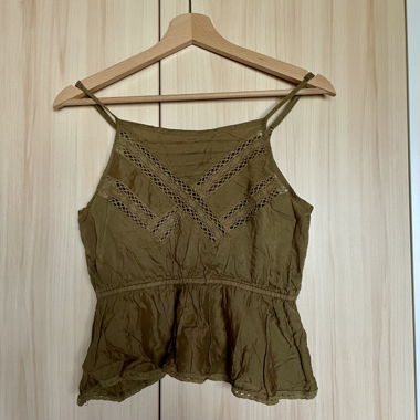 Olive green top