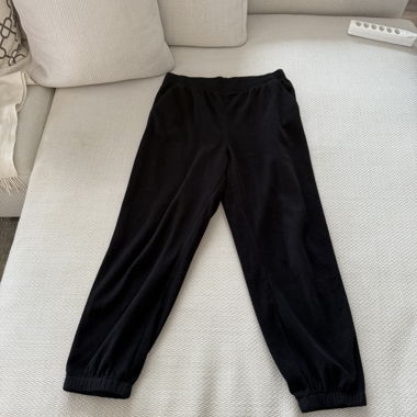 Pantaloni da jogging neri H&M Basics in teddy fleece