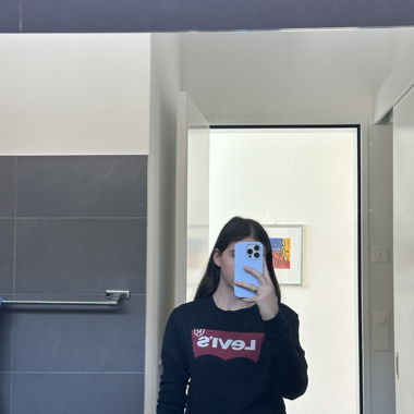 Schwarzes Levi's Langarmshirt
