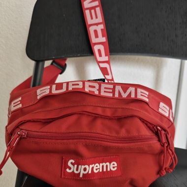 Supreme red waist bag