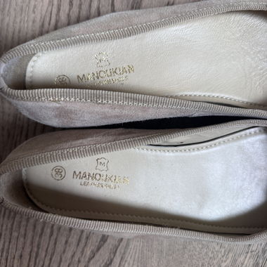 Ballerine in camoscio beige Manoukian