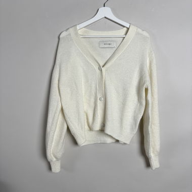 Cream Button Cardigan