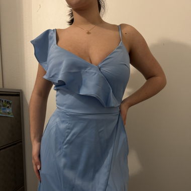 Blaues Prom Kleid