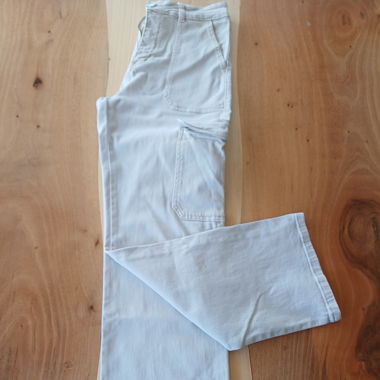 Beige Cargo Jeans
