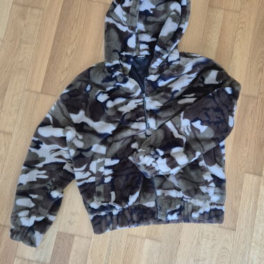 Military hoodie flauschig