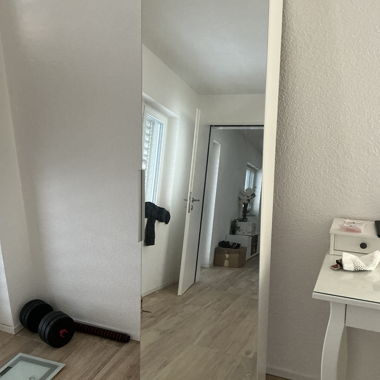 Specchio a figura intera con armadio stretto