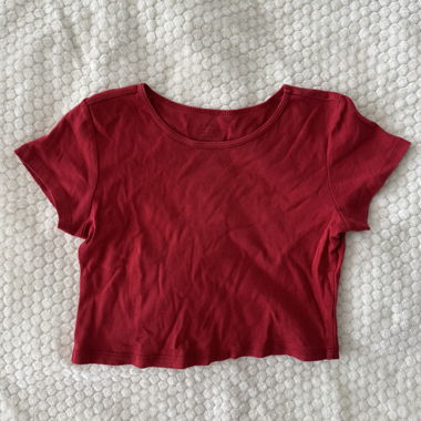 Brandy Melville red crop top