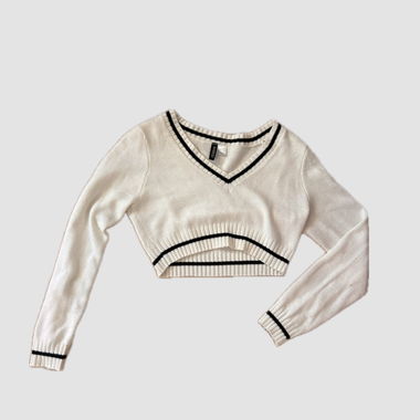 Cropped Knit Sweater