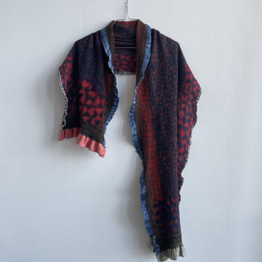 Patchwork-Schal/Tunika