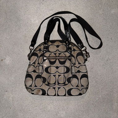 Vintage Coach Tasche braun Monogramm