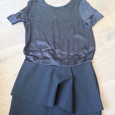 Maje Schwarzes Layering-Kleid