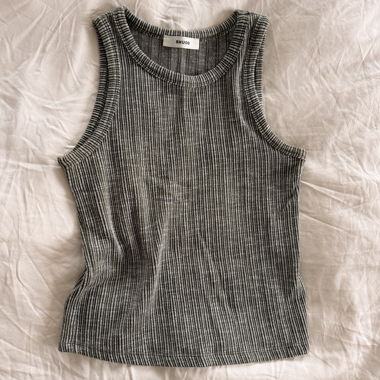 Top canottiera skinny kaki