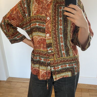 Camicia/blusa fantasia con abbottonatura