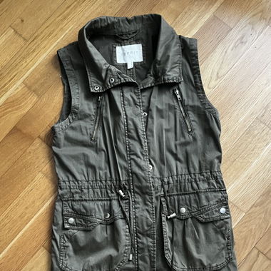 Gilet vert printemps 