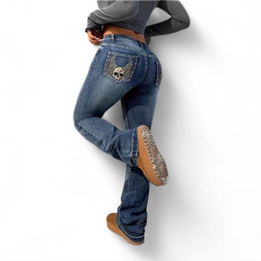Y2k Blue Flared Jeans