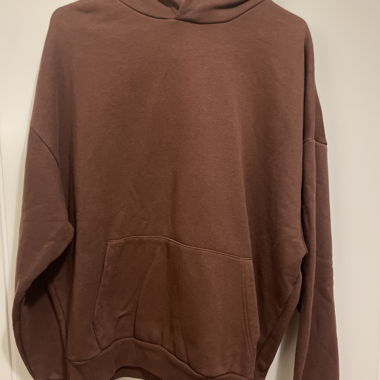 Brown hooded sweatshirt
