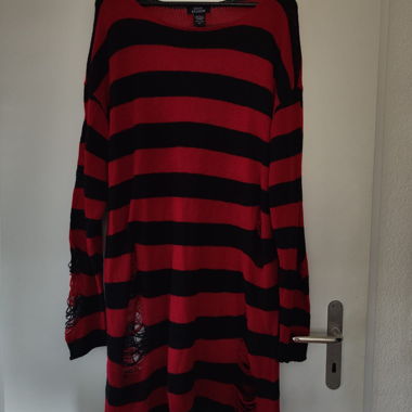 Maglione in maglia a righe XL