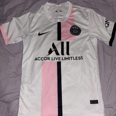 Nike PSG home jersey white pink