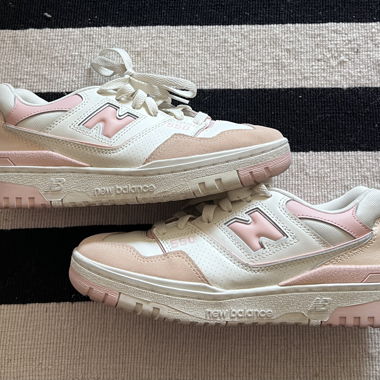Sneakers New Balance 550 rosa/crema