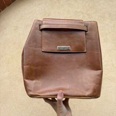 MARIA MALETA / shoulder bag / brown LEATHER