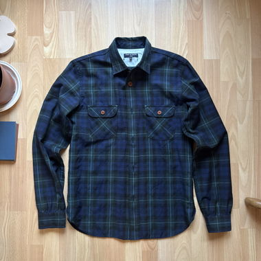 Comme Des Garçon plaid flannel shirt